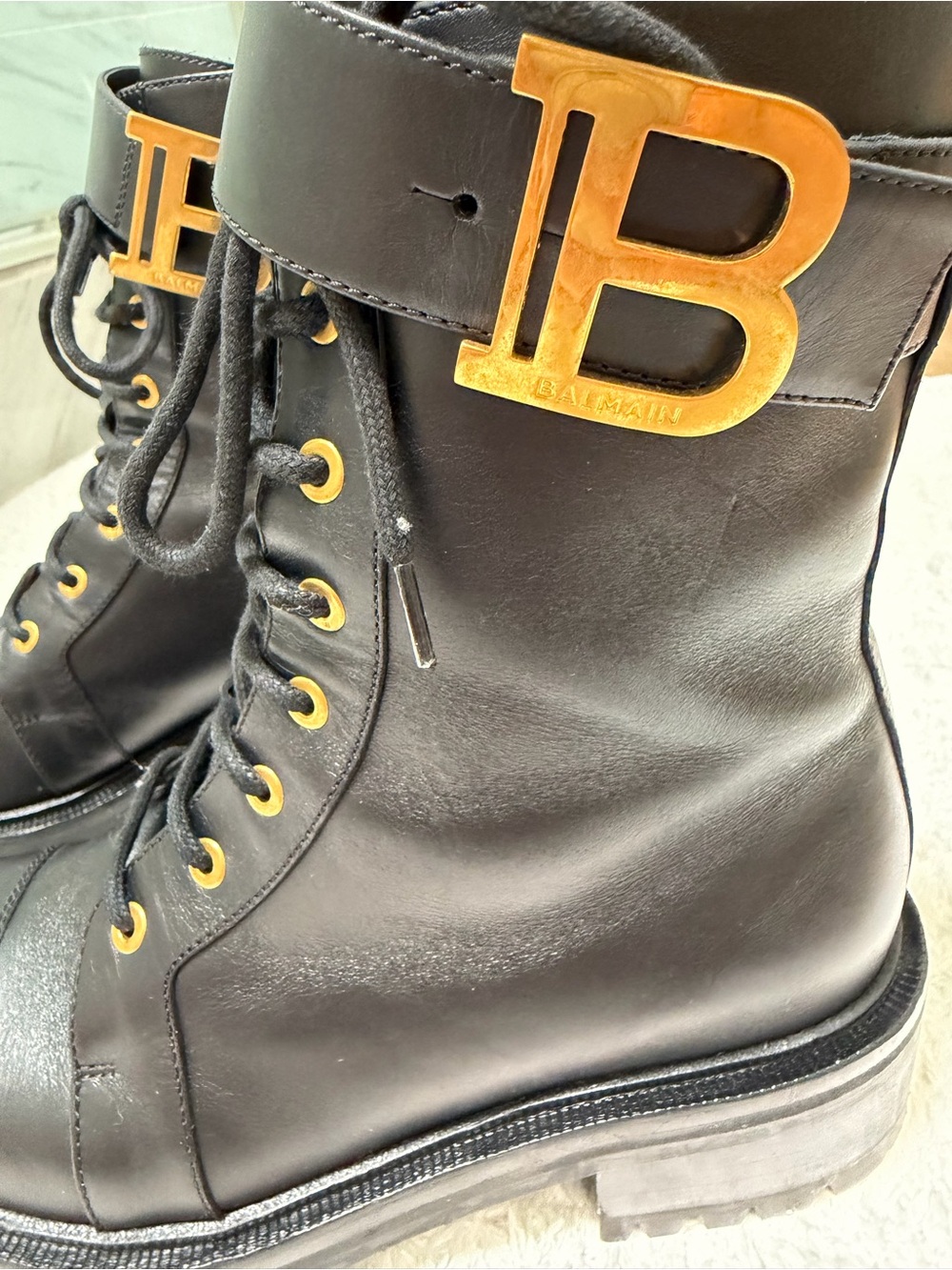 Balmain Ranger Combat Boots - Picture 12 of 15